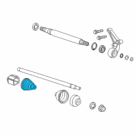 OEM Chevrolet Inner Boot Diagram - 20957184