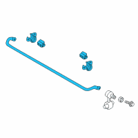 OEM 2020 Hyundai Veloster Bar Assembly-Rear Stabilizer Diagram - 55510-F2BA0