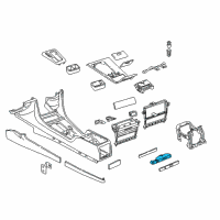 OEM 1998 BMW 740iL Front Can Holder Diagram - 51-16-8-163-005
