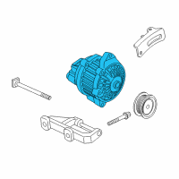 OEM Honda Civic del Sol Alternator Assembly (Reman) Diagram - 06311-PEJ-505RM