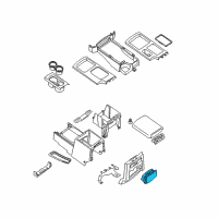 OEM 2014 Nissan Frontier Cup Holder Assembly Diagram - 96965-ZS00A