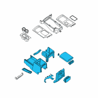 OEM 2005 Nissan Frontier Console Box-Floor Diagram - 96910-EA002