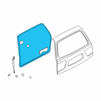 OEM 1996 Nissan Pathfinder WTHRSTRP Bk Dr Diagram - K0832-0W000