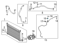 OEM 2022 Toyota Avalon Liquid Line Valve Diagram - 88374-30020