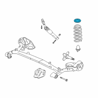 OEM 2002 Honda Insight Rubber, Spring Mount Diagram - 52686-S3Y-003