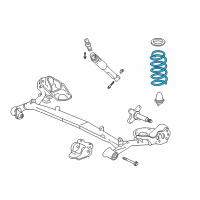 OEM 2005 Honda Insight Spring, Rear Diagram - 52441-S3Y-013