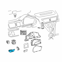 OEM 2012 Scion iQ Hazard Switch Diagram - 84332-74011