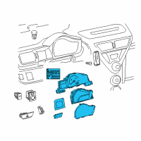 OEM Scion iQ Cluster Assembly Diagram - 83800-74330