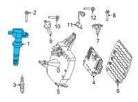 OEM 2022 Lincoln Corsair COIL ASY - IGNITION Diagram - LX6Z-12029-B