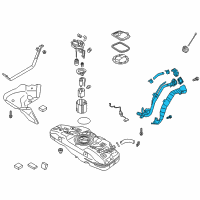 OEM 2019 Hyundai Accent Filler Neck & Hose Assembly Diagram - 31030-H9500