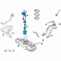 OEM 2018 Kia Rio Fuel Pump Assembly Diagram - 31120H9500