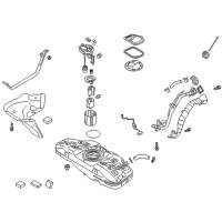 OEM 2019 Hyundai Accent Clamp Assembly Diagram - 31141-D2100