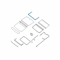 OEM 2009 Nissan Maxima Seal Asm-Rear Fixed Glass Diagram - 91215-9N02A