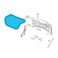 OEM 2010 Pontiac G6 Weatherstrip Diagram - 15208506