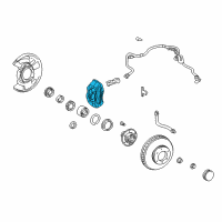 OEM 1996 Toyota 4Runner Caliper Diagram - 47750-35120