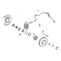 OEM Toyota 4Runner Wheel Bearing Spacer Diagram - 43524-35010