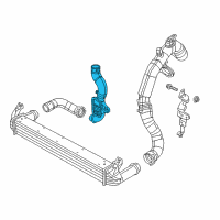 OEM 2016 Jeep Renegade Hose-INTERCOOLER Inlet Diagram - 68256166AA