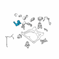 OEM 2009 Nissan Murano Engine Mounting Insulator , Right Diagram - 11210-JP00B