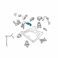 OEM 2011 Nissan Quest Rear Engine Mount Bracket Diagram - 11332-JP00B