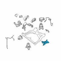 OEM 2014 Nissan Murano Engine Mounting Insulator , Left Diagram - 11220-1AA0A