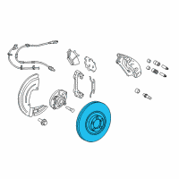 OEM 2014 Lincoln Navigator Rotor Diagram - 7U2Z-1V125-HC