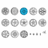 OEM 2014 Dodge Charger Aluminum Wheel Diagram - 1LS52GSAAB