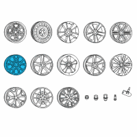 OEM 2018 Dodge Charger Aluminum Wheel Diagram - 5PN341STAA