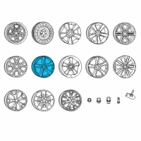 OEM 2014 Dodge Charger Aluminum Wheel Diagram - 1UH63DX8AB