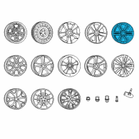 OEM 2012 Chrysler 300 Aluminum Wheel Diagram - 1LS61CDMAB