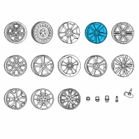 OEM 2012 Dodge Charger Aluminum Wheel Diagram - 1LS64SZ0AB