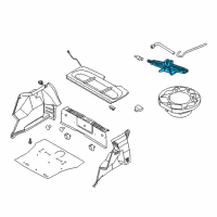 OEM 2009 Pontiac G3 Jack Diagram - 96897612