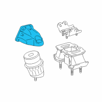 OEM 2018 Lexus IS300 Bracket, Engine Mount Diagram - 12315-31170