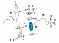 OEM 2021 BMW X6 AUXILIARY DAMPER WITH PROTEC Diagram - 33-50-9-882-846