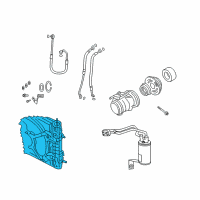 OEM 2010 Chrysler PT Cruiser CONDENSER-Air Conditioning Diagram - 5093598AC