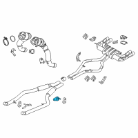 OEM 2015 BMW X6 Bracket, Front Silencer Diagram - 18-20-7-599-338