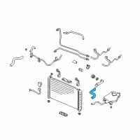 OEM 1999 Pontiac Montana Upper Radiator Hose Assembly Diagram - 10433812