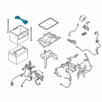 OEM 2013 Nissan Murano Frame-Battery Fix Diagram - 24420-1AA0A