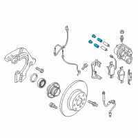 OEM 2018 Ram ProMaster City BUSHING-Disc Brake CALIPER Diagram - 68122283AA