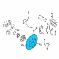 OEM Ram Front Brake Rotor Diagram - 68276444AA