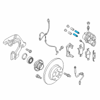 OEM 2017 Ram ProMaster City Pin-Disc Brake CALIPER Diagram - 68122284AA