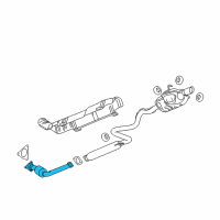 OEM 2010 Chevrolet HHR 3Way Catalytic Convertor Assembly (W/Exhaust Manifold Pip Diagram - 22970507