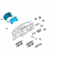 OEM 2010 Ford F-150 Cluster Assembly Diagram - AL3Z-10849-JA