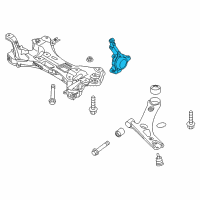 OEM 2021 Kia Rio Front Axle Knuckle Right Diagram - 51716H9000