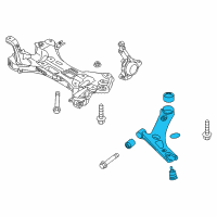 OEM Hyundai Arm Complete-Front Lower, LH Diagram - 54500-H9000