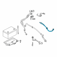 OEM 2009 Nissan 370Z Cable Assy-Battery Earth Diagram - 24083-JL00A