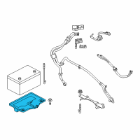 OEM 2014 Nissan 370Z Bracket-Battery Diagram - 64866-JK600