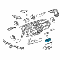 OEM 2020 Ram ProMaster 2500 Bezel-Cup Holder Diagram - 1ZS67JXWAC