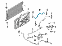 OEM 2021 Ford Mustang Mach-E HOSE - OVERFLOW Diagram - LJ9Z-8075-A