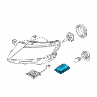 OEM Lincoln Level Sensor Diagram - BA1Z-13K198-A