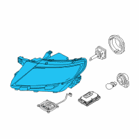 OEM Lincoln MKX Composite Assembly Diagram - BA1Z-13008-G